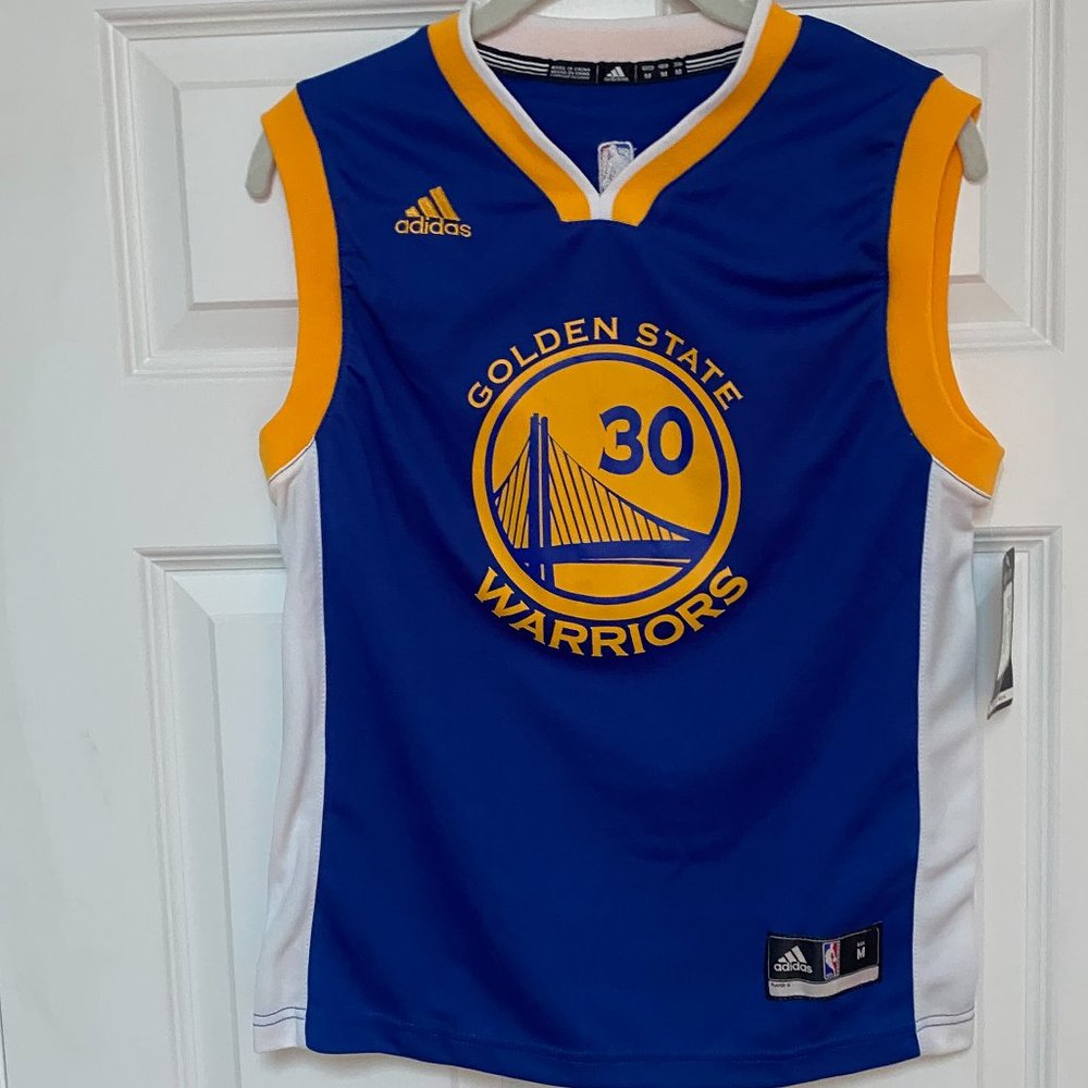 Youth NBA Golden State Warriors Stephen Curry Adidas Jersey,  M